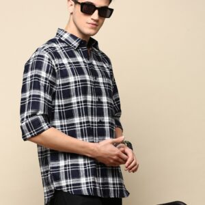 Black Checked Casual Shirt