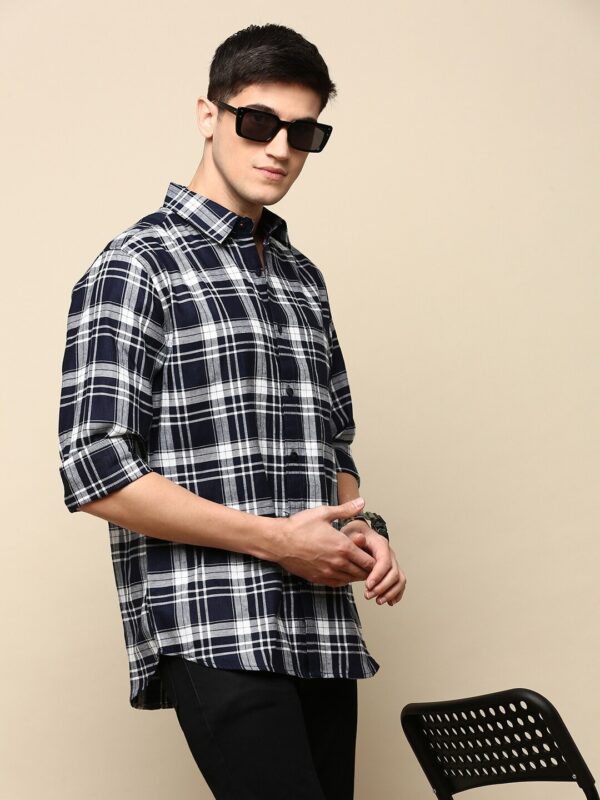 Black Checked Casual Shirt