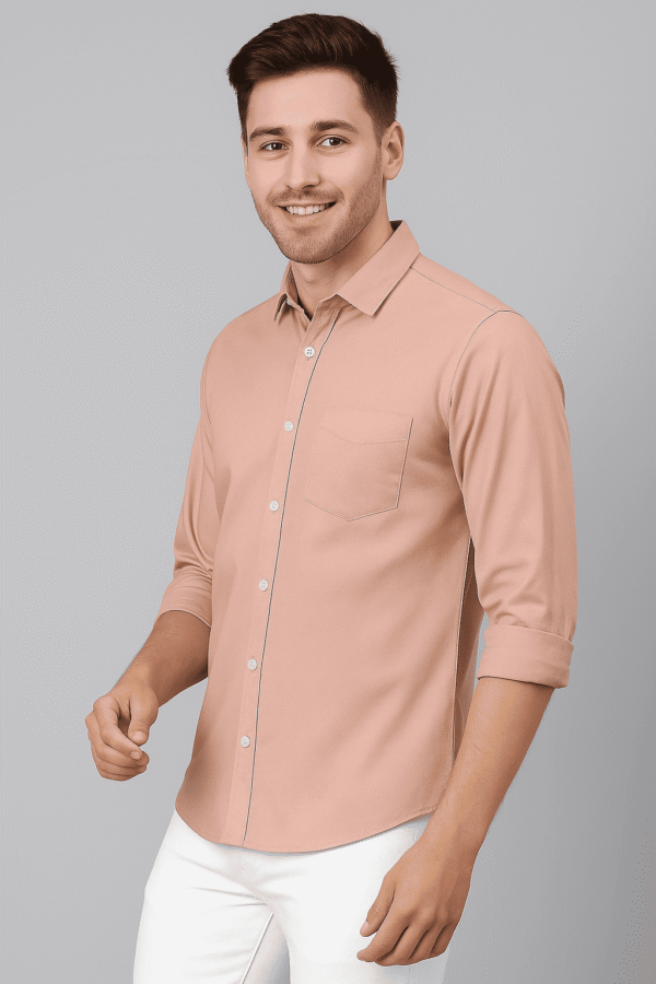 Solid Shell Slim Shirt