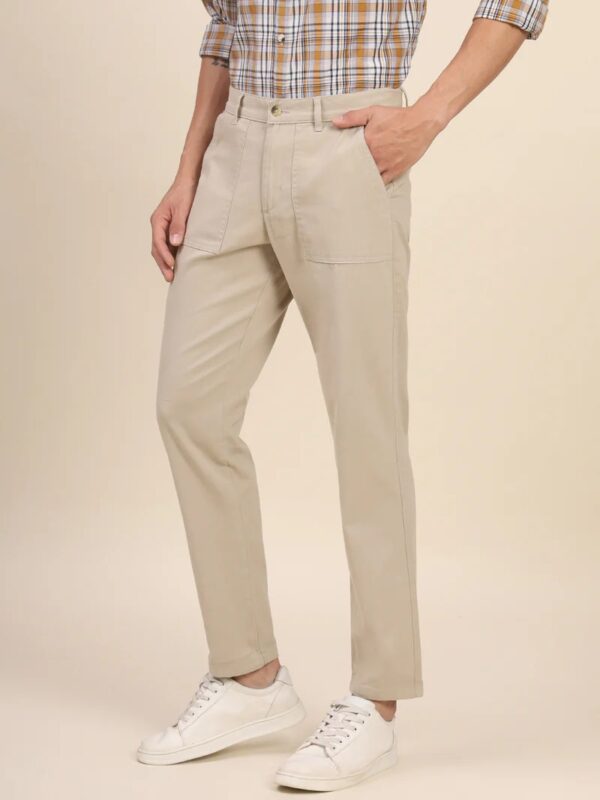 Beige Chino Smart Casual Look Pant - Image 3