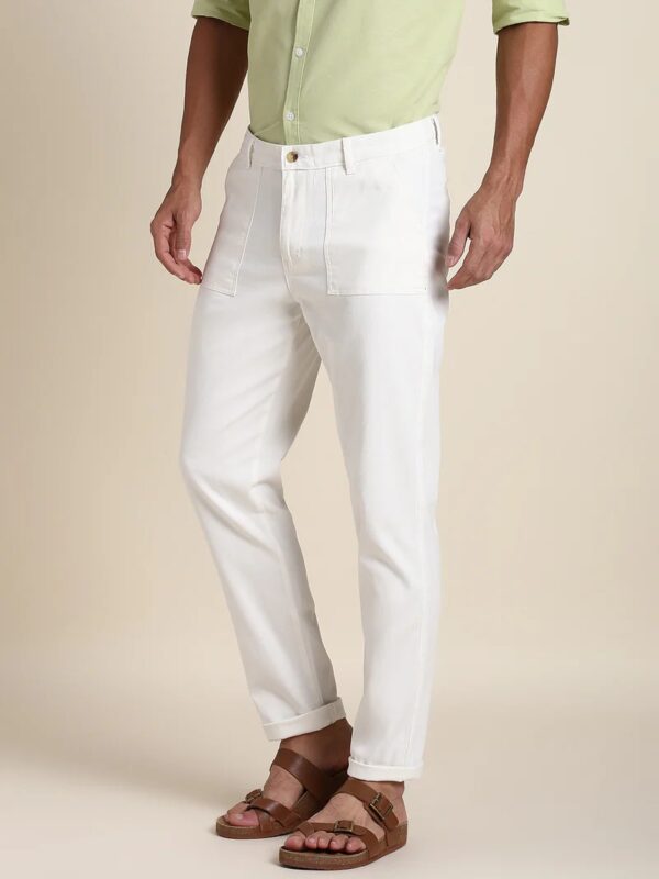 Offwhite Chino Comfortable Casual Look Pant - Image 2