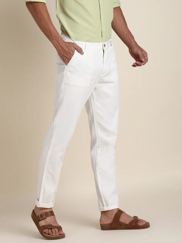 Offwhite Chino Comfortable Casual Look Pant - Image 3